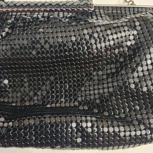 The Limited Black Sequin Handbag with Black Chain Handle Clasp Purse Wallet - Picture 9 of 10